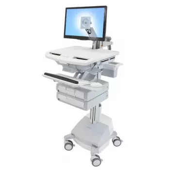 Carrinho multimédia Ergotron StyleView cinzento alumínio branco
