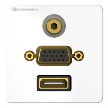 Tomada de ligação HDMI VGA 3,5 mm Kindermann 7456000586