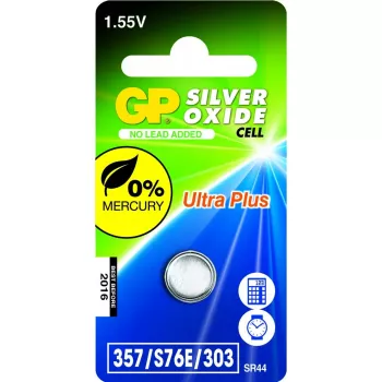 Pilha descartável GP Batteries célula de óxido de prata 357