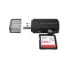 Conceptronic BIAN06B Leitor de cartões SD TF/MicroSD 4.0, UHS-II, USB 3.0, 5 Gbit/s