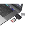 Conceptronic BIAN06B Leitor de cartões SD TF/MicroSD 4.0, UHS-II, USB 3.0, 5 Gbit/s