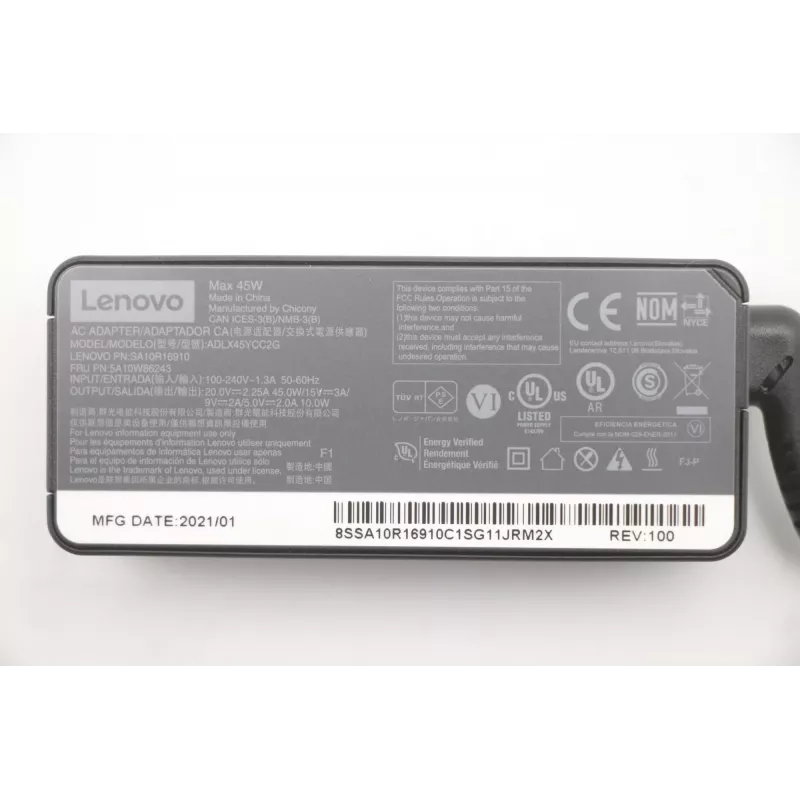 Lenovo 5A10W86243 Fonte de alimentação interior 45 W Preto