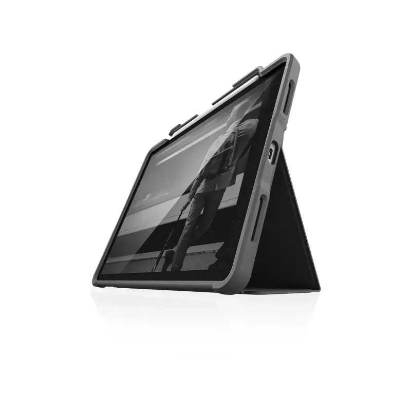 Capa tipo folio STM Dux Plus para iPad Air 4.ª ger. 27,7 cm preto