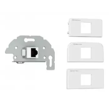 Tomada de rede RJ-45 Kindermann 7456000523 cinzento branco