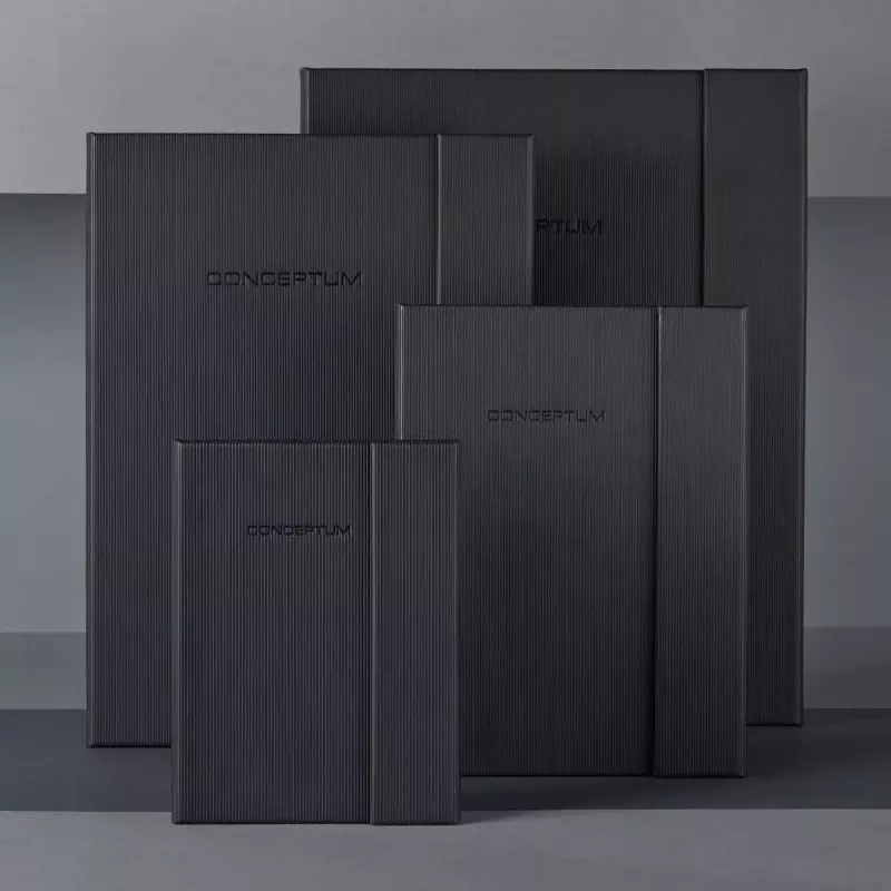 Caderno de notas Sigel CONCEPTUM 194 folhas Preto