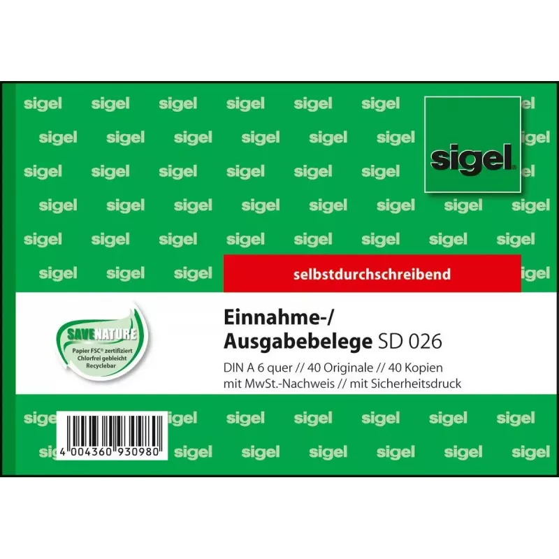 Formulário comercial Sigel SD026