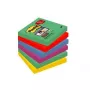 Notas adesivas Staples 3M 654 retangular 76×76 mm multicolor 90 folhas