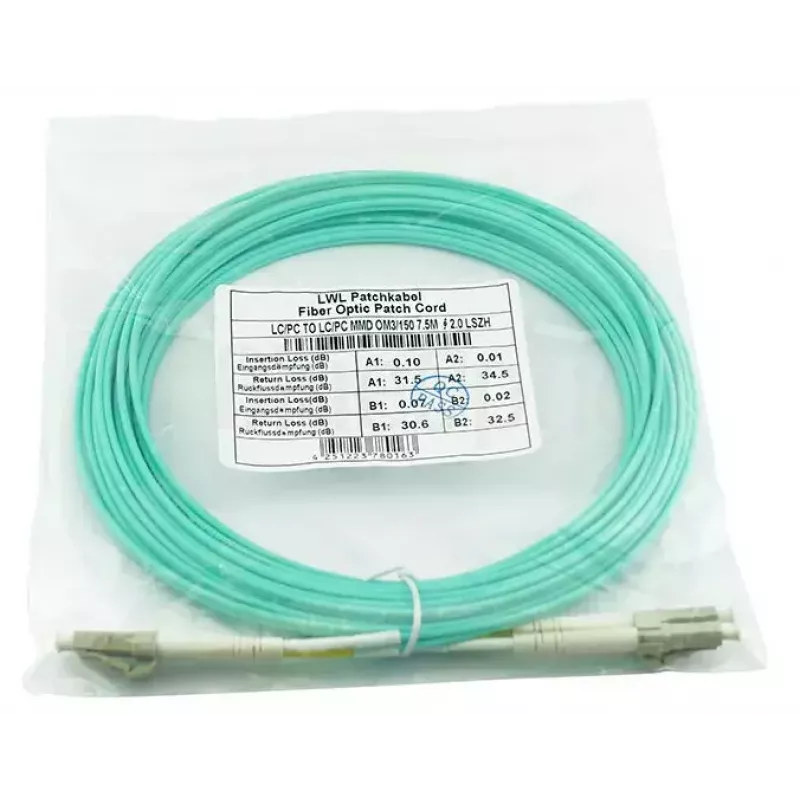 Cabo de fibra ótica InfiniBand BlueOptics BK840A 5 m LC Aqua OM3