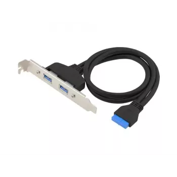 Adaptador Conceptronic EMRICK11B tomada de 19 pinos para tomada USB-A dupla USB 3.0