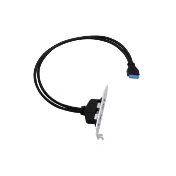 Adaptador Conceptronic EMRICK11B tomada de 19 pinos para tomada USB-A dupla USB 3.0