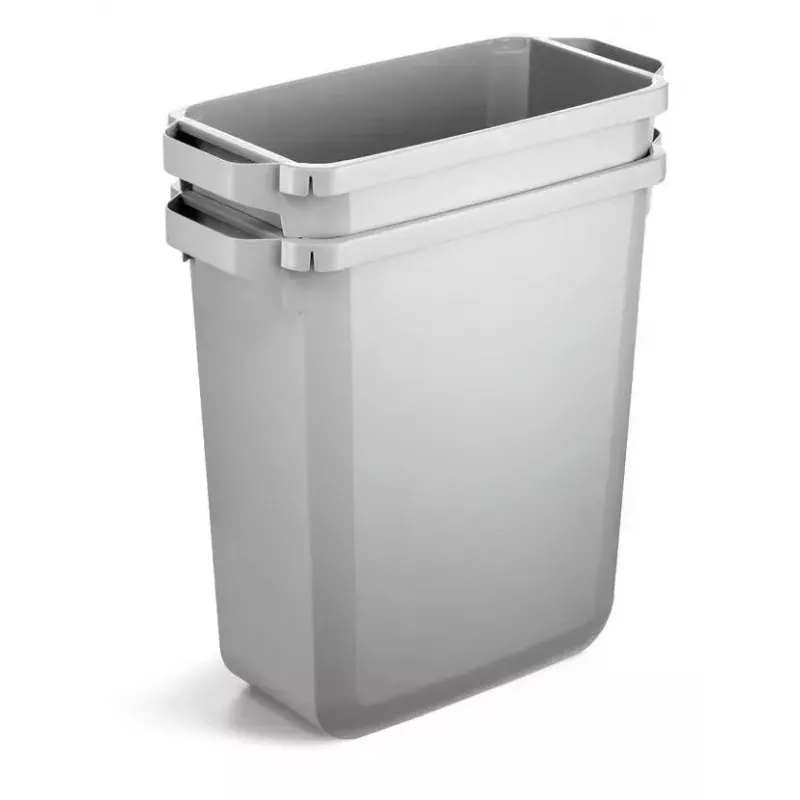 Contentor de resíduos Durable 1800503050 Retangular Plástico Cinzento Largura 590 mm Profundidade 282 mm Altura 600 mm
