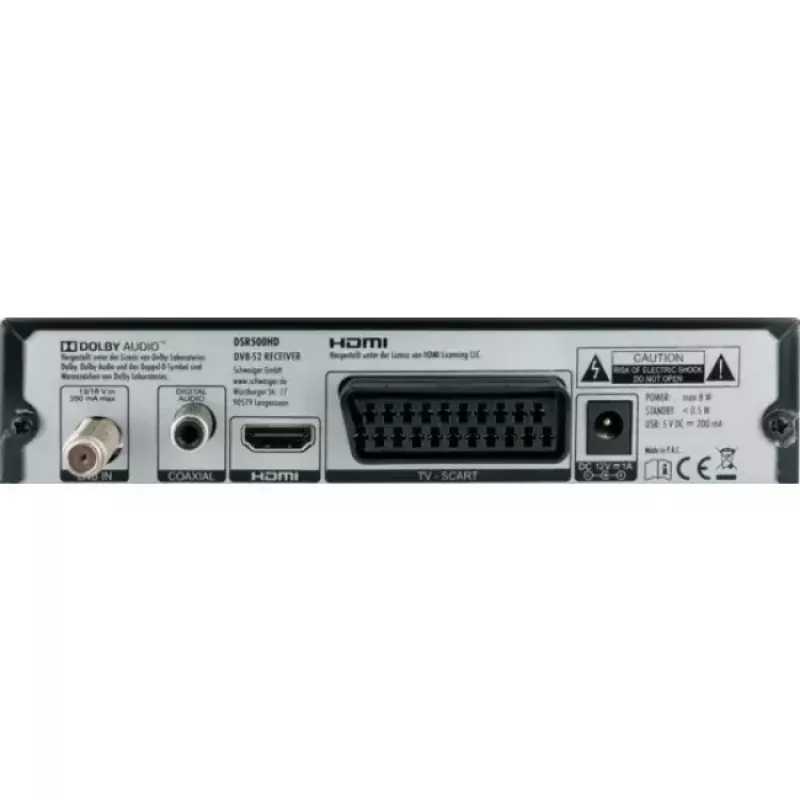 Set-top box Schwaiger DSR500HD Cabo Full HD Preto