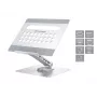 Conceptronic DONN27G, suporte para portátil, prateado, alumínio, 360°, USB 3.2 Gen 1 (3.1 Gen 1) Type-C, 5000 Mbit/s