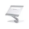 Conceptronic DONN27G, suporte para portátil, prateado, alumínio, 360°, USB 3.2 Gen 1 (3.1 Gen 1) Type-C, 5000 Mbit/s