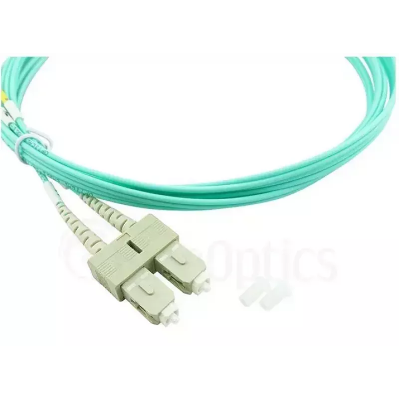 BlueOptics cabo patch de fibra ótica LC-SC multimodo OM3 duplex, LC-UPC/SC-UPC, 10 m, bege (compatível com Corning 055702T512000010M)