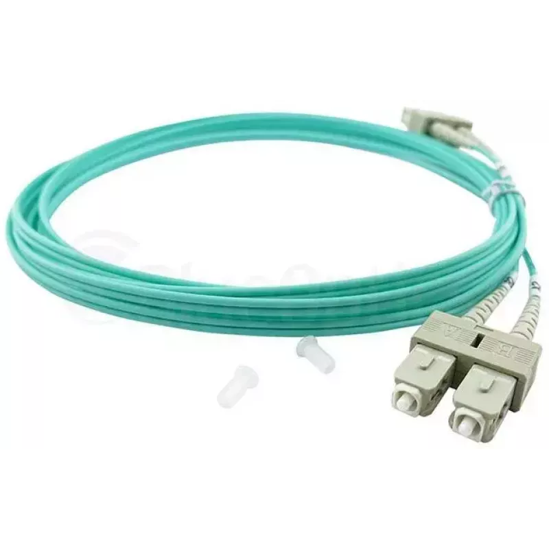 BlueOptics cabo patch de fibra ótica LC-SC multimodo OM3 duplex, LC-UPC/SC-UPC, 10 m, bege (compatível com Corning 055702T512000010M)