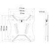 Suporte de parede Schwaiger LWHF2725 513 preto