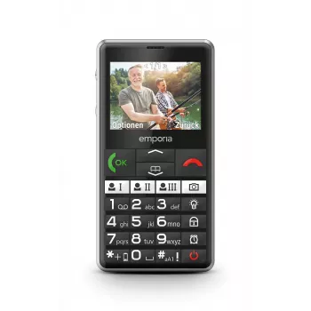 Emporia emporiaPURE-LTE 5,87 cm (2,31 polegadas) 107 g Preto Telemóvel para idosos