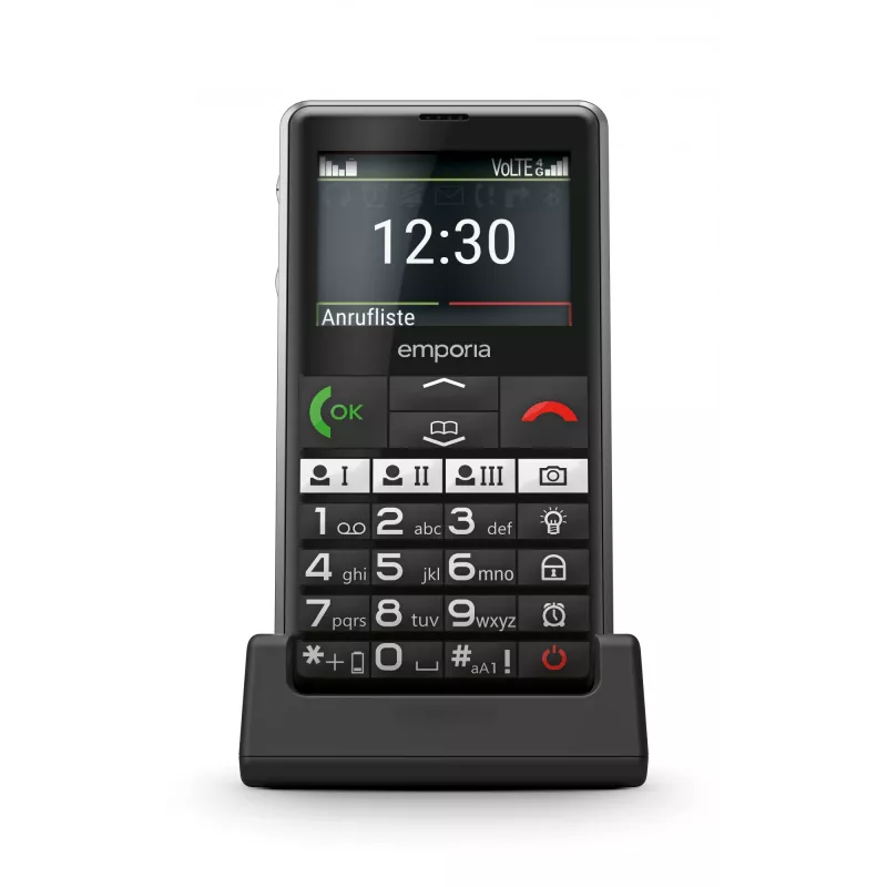 Emporia emporiaPURE-LTE 5,87 cm (2,31 polegadas) 107 g Preto Telemóvel para idosos
