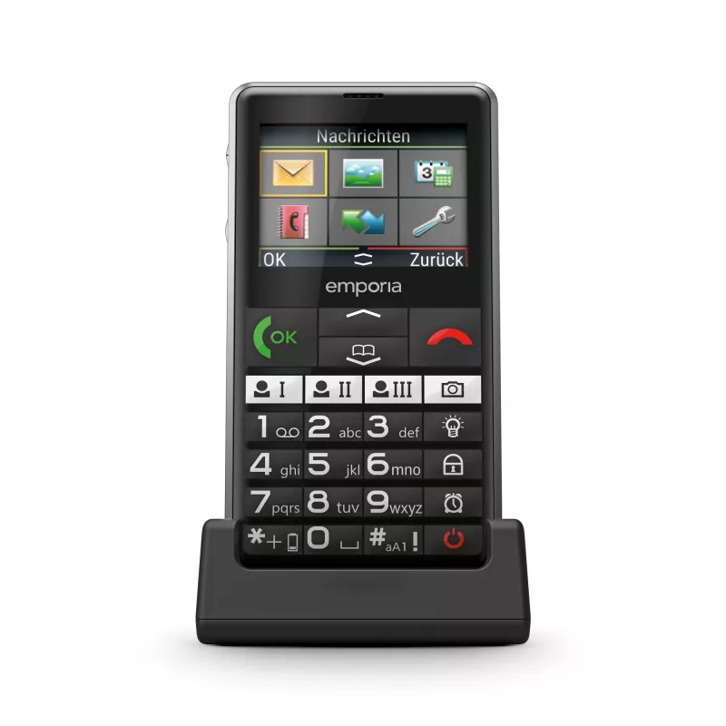 Emporia emporiaPURE-LTE 5,87 cm (2,31 polegadas) 107 g Preto Telemóvel para idosos