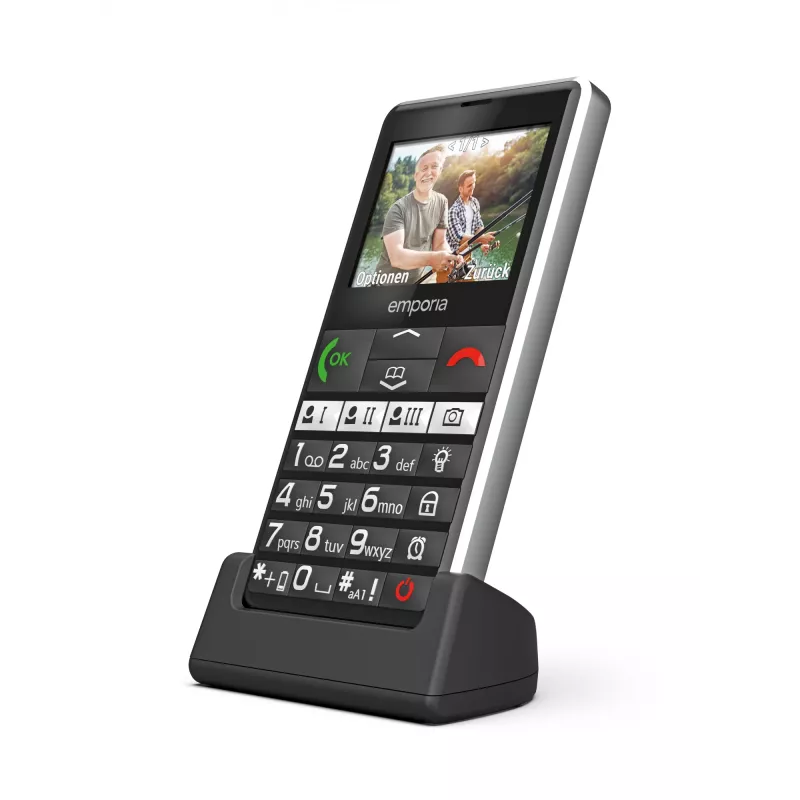 Emporia emporiaPURE-LTE 5,87 cm (2,31 polegadas) 107 g Preto Telemóvel para idosos