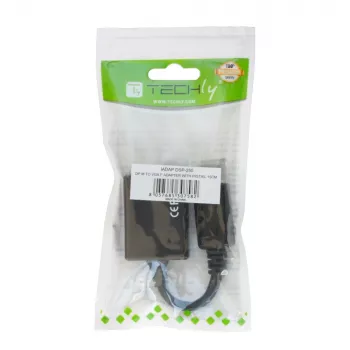 Adaptador Techly DisplayPort DP para VGA M F IADAP DSP-250, 0,07 m, DisplayPort, 2 x VGA (D-Sub), macho, fêmea, 1920 x 1200 píxeis