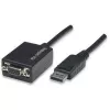 Adaptador Techly DisplayPort DP para VGA M F IADAP DSP-250, 0,07 m, DisplayPort, 2 x VGA (D-Sub), macho, fêmea, 1920 x 1200 píxeis