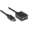Adaptador Techly DisplayPort DP para VGA M F IADAP DSP-250, 0,07 m, DisplayPort, 2 x VGA (D-Sub), macho, fêmea, 1920 x 1200 píxeis