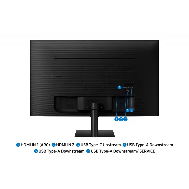 Ecrã de computador Samsung M7 M70F 81,3 cm (32 polegadas) 3840 x 2160 píxeis 4K Ultra HD LED preto