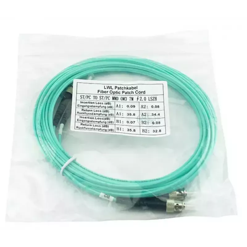 Cabo de fibra ótica BlueOptics SFP3333EU10MK InfiniBand 10 m ST aqua