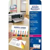 Avery Zweckform Quick&Clean C32026-25 cartões de visita, branco, 54 x 85 mm, 270 g/m2, 250 cartões (25 folhas)