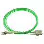 Cabo de fibra ótica BlueOptics SFP3132GU3MK LC SC OM5 3 m menta
