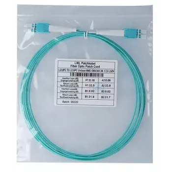BlueOptics 797902TD120003M cabo patch de fibra ótica LC-LC multimodo OM3 Uniboot duplex, LC-UPC, 3 m, bege