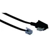 Cabo RJ-11 Schwaiger 10m TAE-N Preto