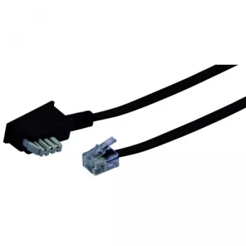 Cabo RJ-11 Schwaiger 10m TAE-N Preto