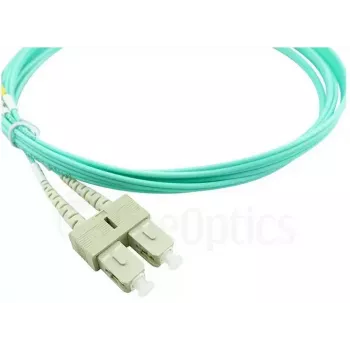 BlueOptics 055702T512000002M-BO cabo patch de fibra ótica LC-SC multimodo OM3 duplex, LC-UPC/SC-UPC, 2 m, bege