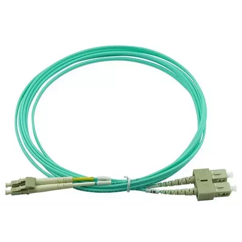BlueOptics 055702T512000002M-BO cabo patch de fibra ótica LC-SC multimodo OM3 duplex, LC-UPC/SC-UPC, 2 m, bege