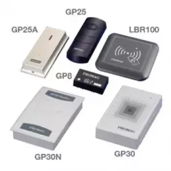 Leitor RFID Promag GP20 125 kHz EM4102 — leitor de proximidade 125 kHz EM4102, interface série