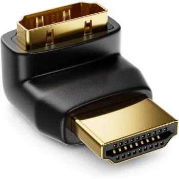 Techly Adaptador HDMI M / F angular L IADAP HDMI-L, HDMI, HDMI, preto