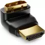 Techly Adaptador HDMI M / F angular L IADAP HDMI-L, HDMI, HDMI, preto
