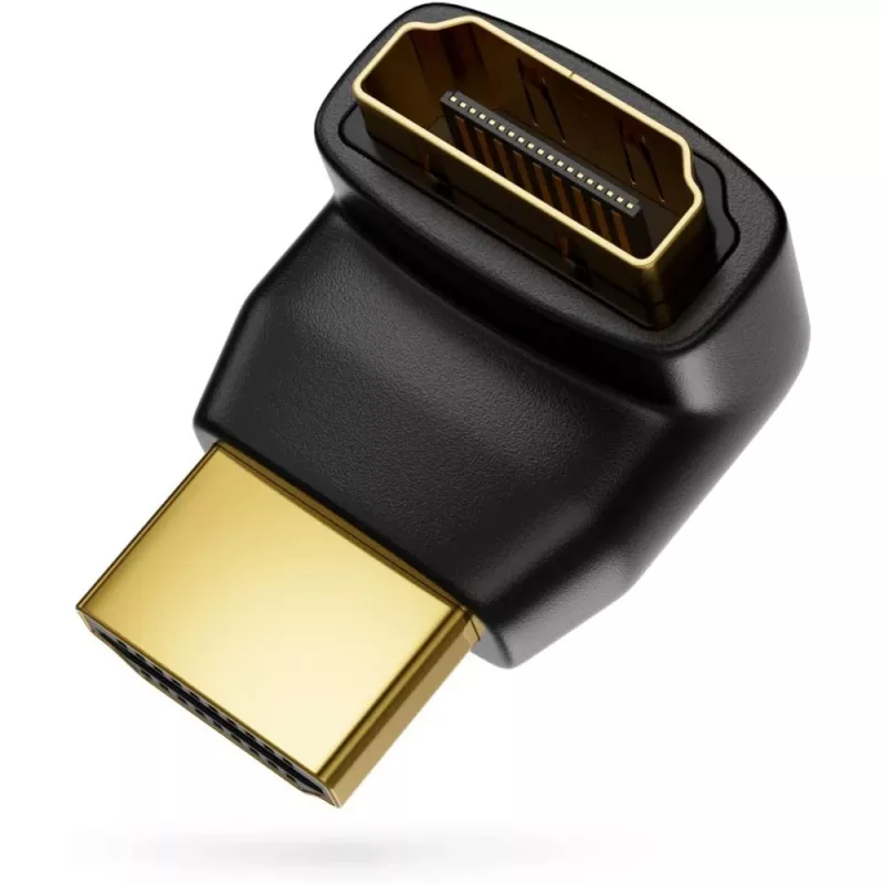 Techly Adaptador HDMI M / F angular L IADAP HDMI-L, HDMI, HDMI, preto