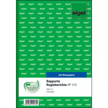 Formulário comercial Sigel RP510 verde A5 100 folhas