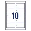 Etiquetas de impressora autoadesivas Avery T1001-10 branco 9x5 cm 100 unid.