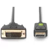 Cabo Techly Monitor DisplayPort para DVI 3 m ICOC DSP-C-030, 3 m, DVI-D, DisplayPort, macho, macho, 1920 x 1080 (HD 1080)