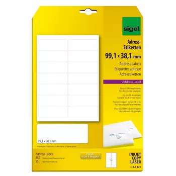 Etiquetas não adesivas Sigel LA321