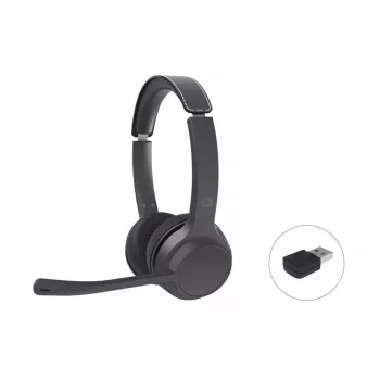 Headset estéreo Bluetooth Conceptronic POLONA04BA com adaptador de áudio USB