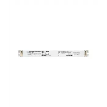 Balastro eletrónico Osram QTP5 1X80, vida útil 100000 h, AC 198–264 V, 50/60 Hz, 40 A, -20–50 °C, 360×30×21 mm