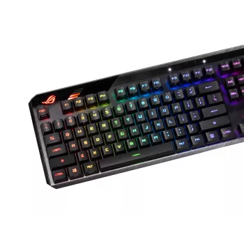 Conjunto de teclas ASUS ROG RX PBT Keycap preto 250g