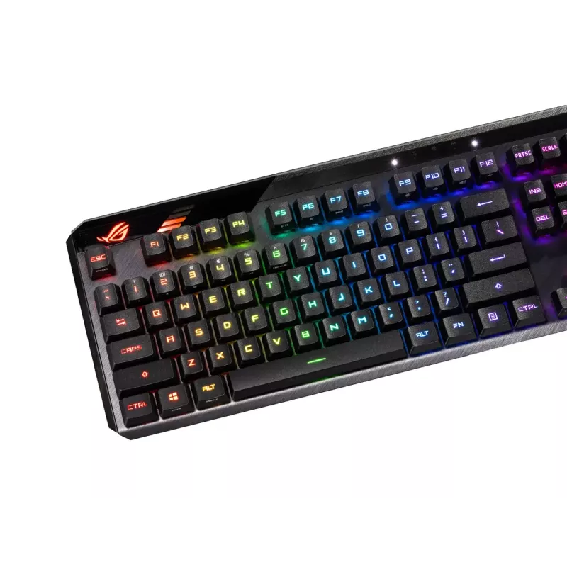 Conjunto de teclas ASUS ROG RX PBT Keycap preto 250g