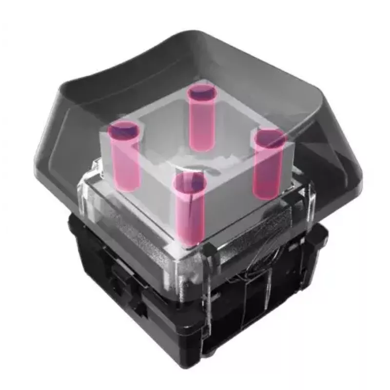 Conjunto de teclas ASUS ROG RX PBT Keycap preto 250g